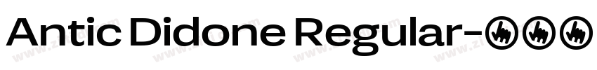 Antic Didone Regular字体转换